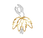 Новорічна балерина з пір'ям ручної роботи