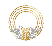 новорічні віночки пухнасті декоровані