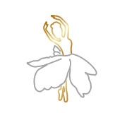 Новорічна балерина ручної роботи