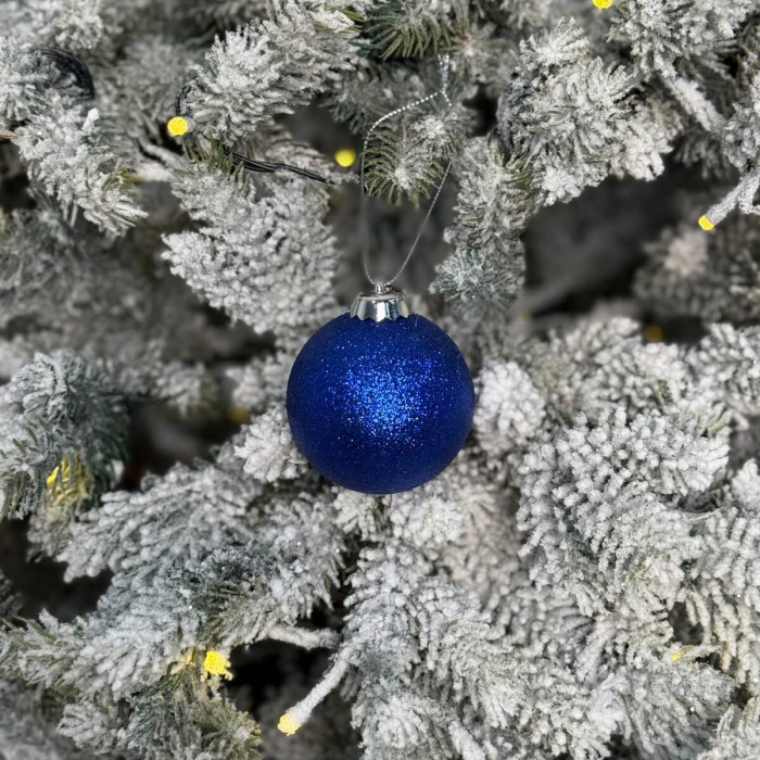 Новорічна Куля 6 см - синя