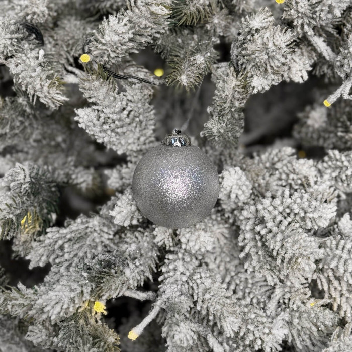 Новорічна Куля 6 см - срібна