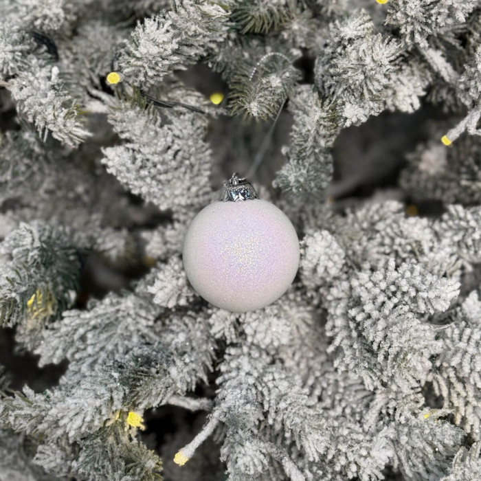 Новорічна Куля 6 см - біла