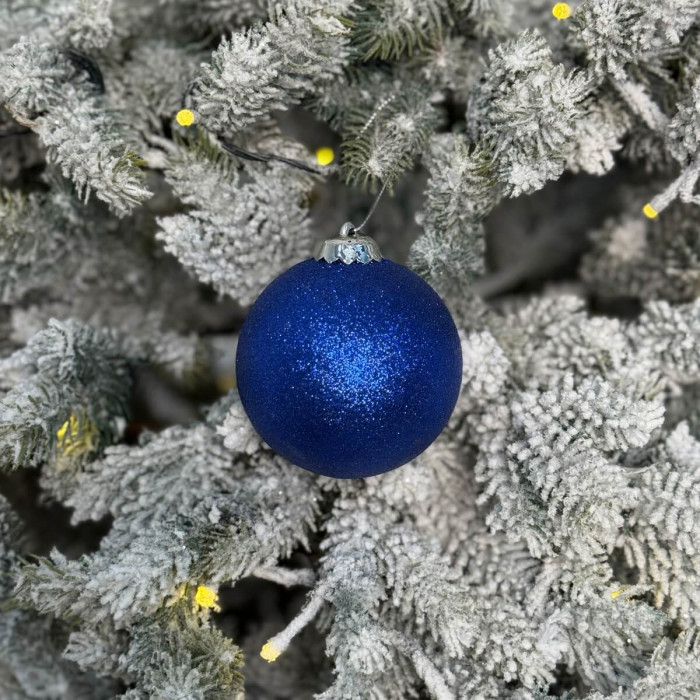 Новорічна Куля 8 см - синя