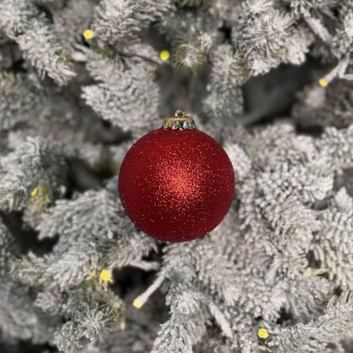 Новорічна Куля 8 см - червона