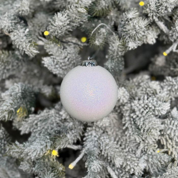 Новорічна Куля 8 см - біла