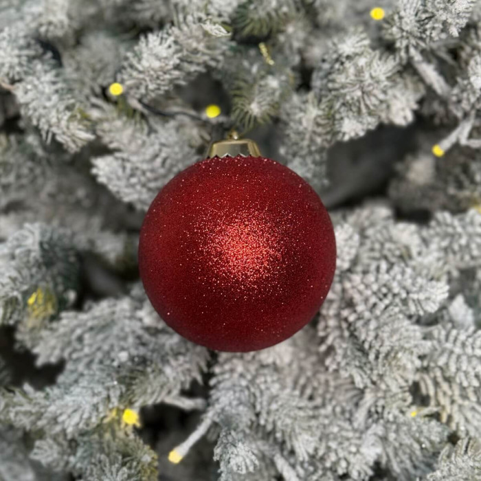 Новорічна Куля 10 см - червона