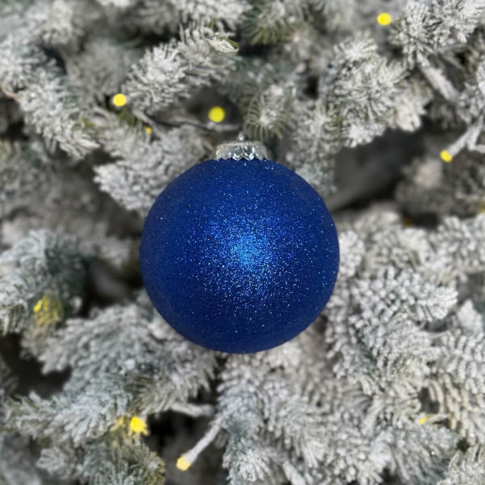 Новорічна Куля 10 см - синя