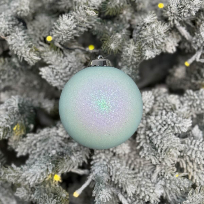 Новорічна Куля 10 см - блакитна