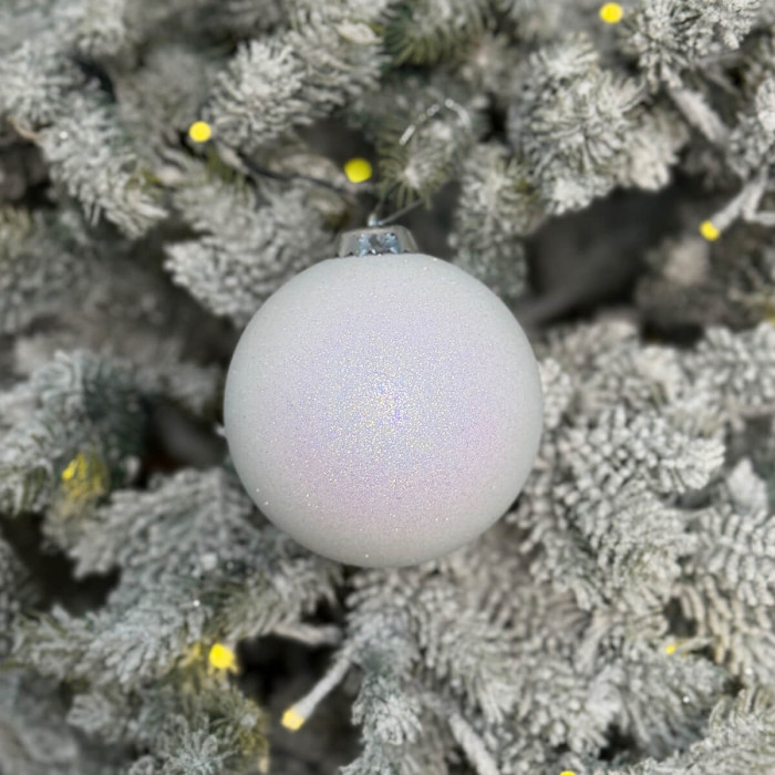 Новорічна Куля 10 см - біла