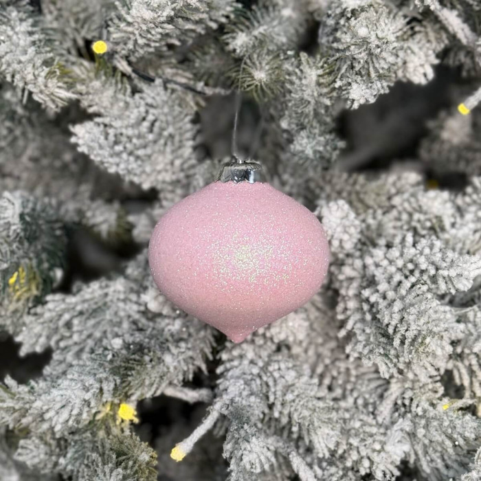 Прикраса новорічна Дзиґа мала - рожева