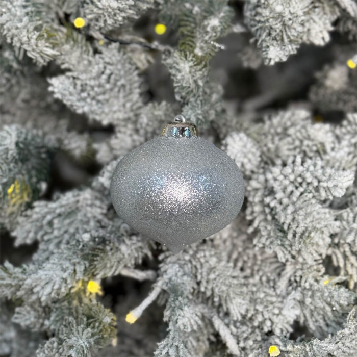 Прикраса новорічна Дзиґа мала - срібна