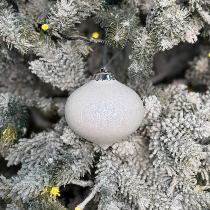 Прикраса новорічна Дзиґа мала - біла