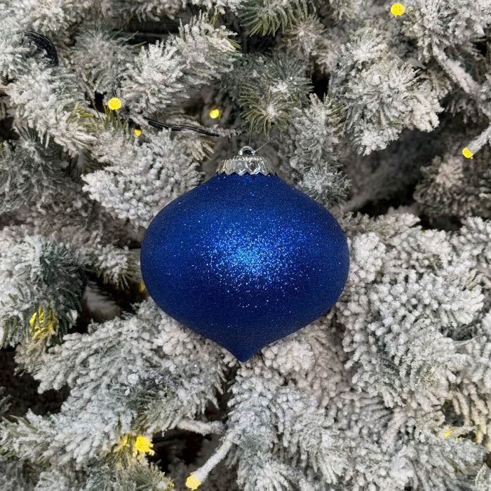Прикраса новорічна Дзиґа велика - синя