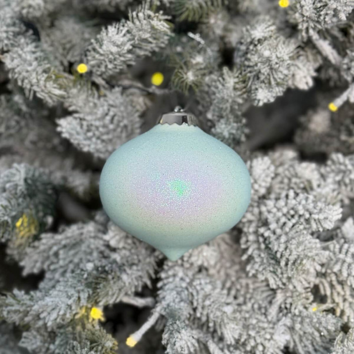 Прикраса новорічна Дзиґа велика - блакитна