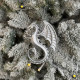 Christmas tree decoration Dragon - silver