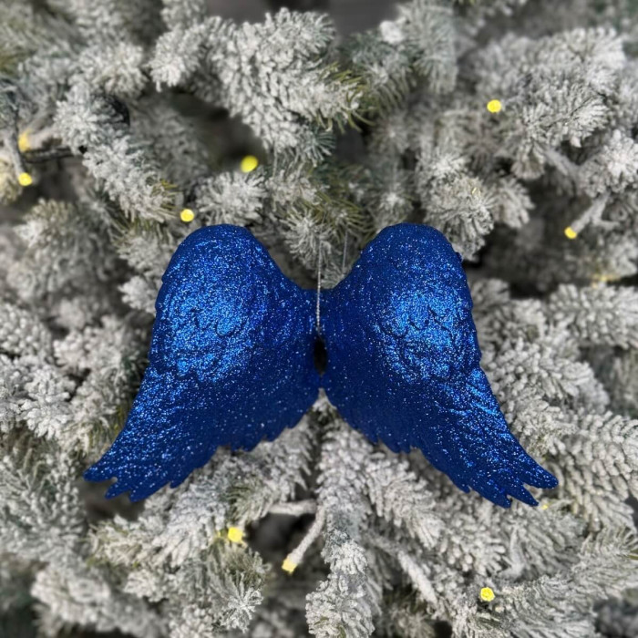 Прикраса новорічна Крила великі - сині