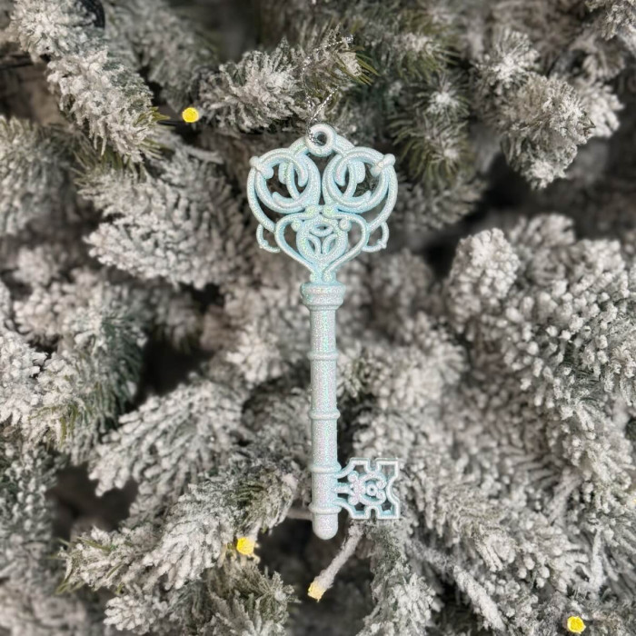 Прикраса новорічна Ключик - блакитний