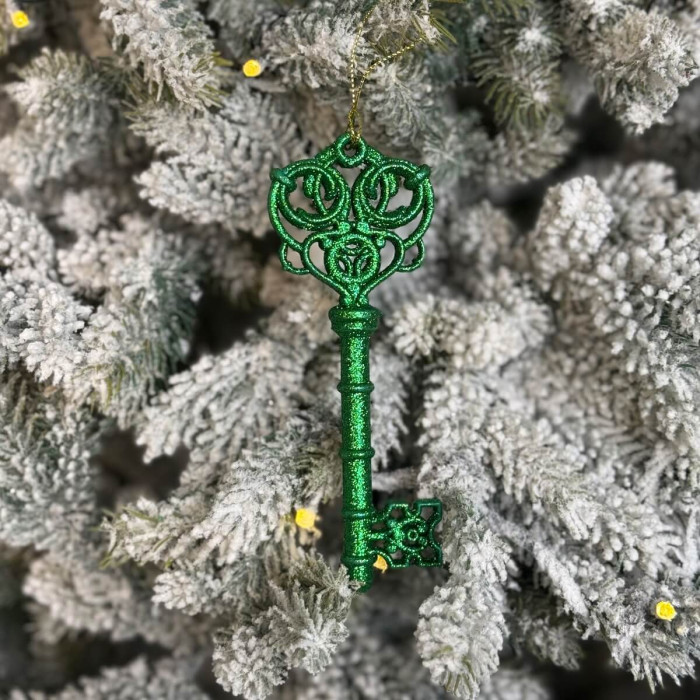 Прикраса новорічна Ключик - зелений