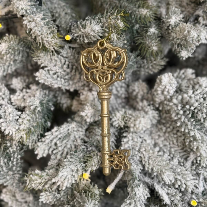 Прикраса новорічна Ключик - золотий