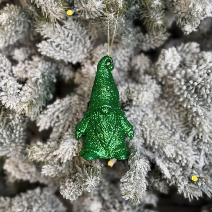 Прикраса новорічна Гном-1 - зелений