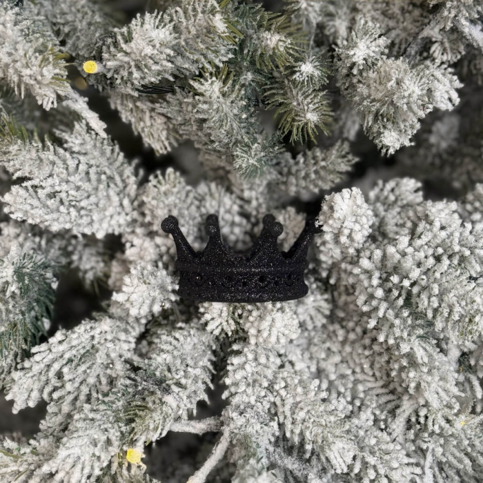 Прикраса новорічна Корона - чорна