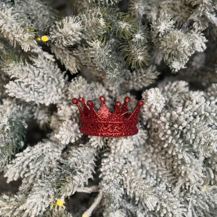 Прикраса новорічна Корона - червона
