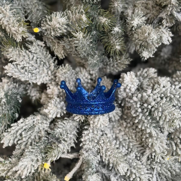 Прикраса новорічна Корона - синя