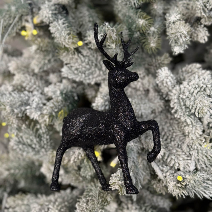 Прикраса новорічна Олень Благородний великий - чорний