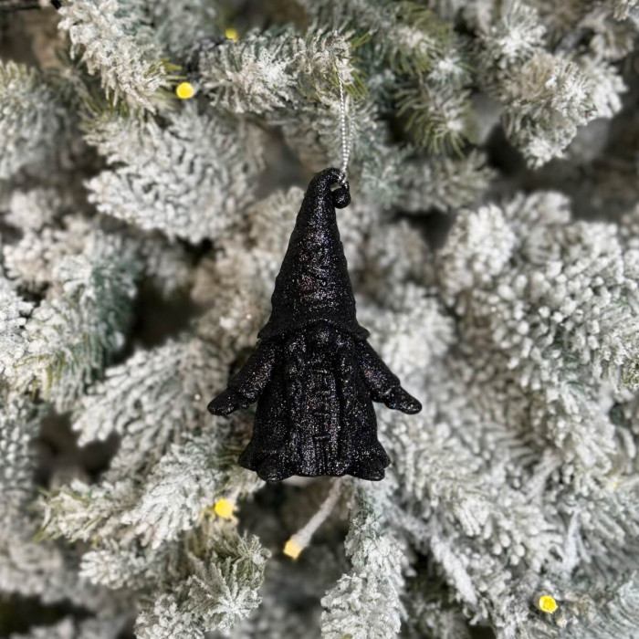 Прикраса новорічна Гном-2 - чорний