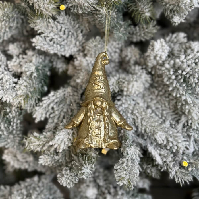 Прикраса новорічна Гном-2 - золотий
