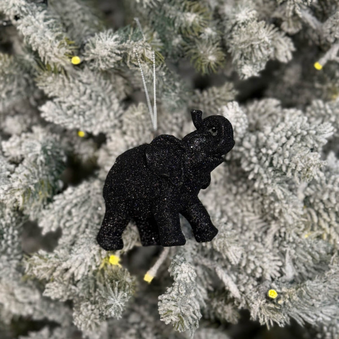 Christmas tree decoration Elephant black