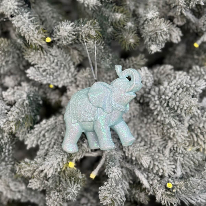 Christmas tree decoration Elephant sky blue