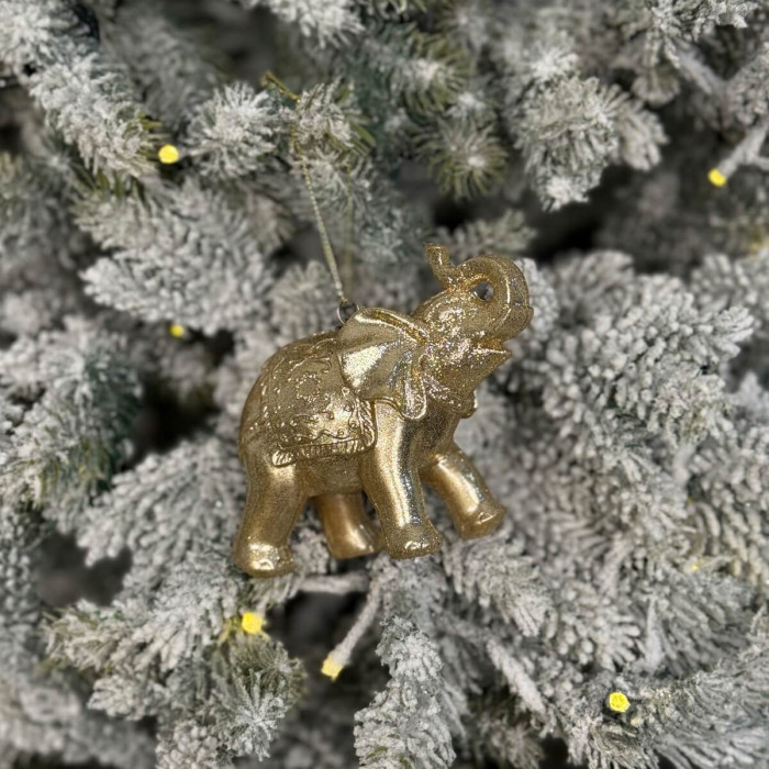 Christmas tree decoration Elephant gold