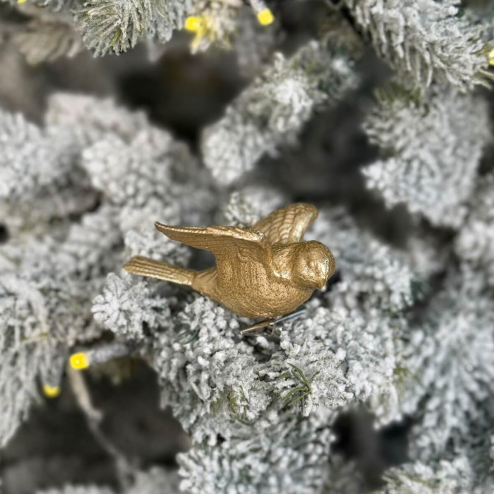 Прикраса новорічна Пташка - золота