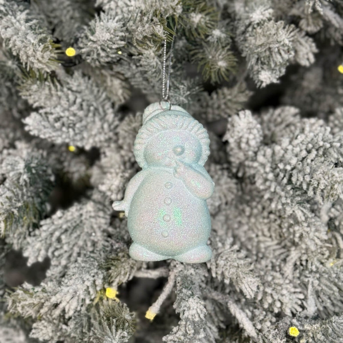 Christmas tree decoration Snowman sky blue