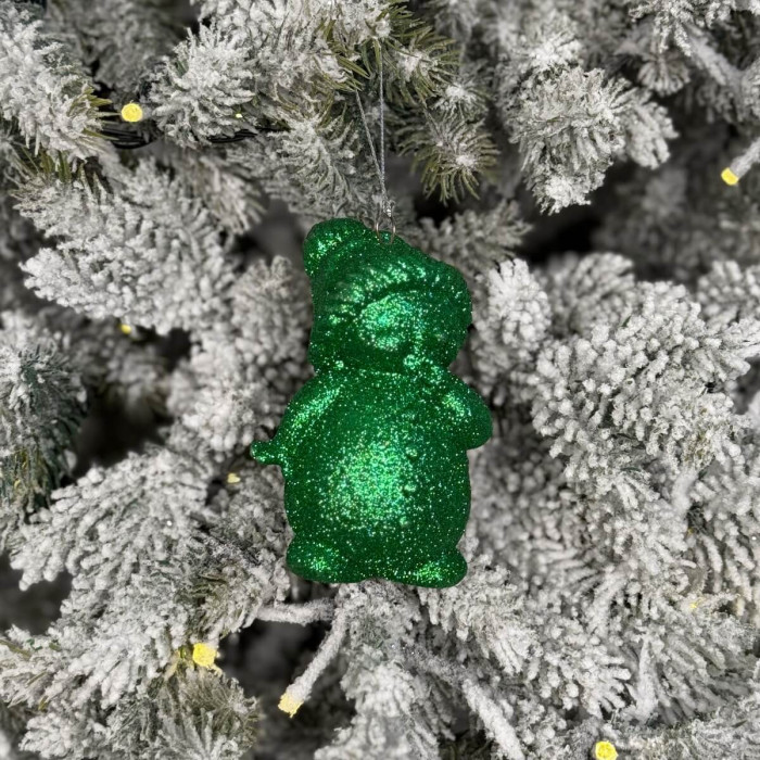 Прикраса новорічна Сніговик - зелений