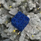 Christmas decoration Openwork Square - navy blue