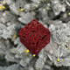 Christmas decoration Openwork Square - red