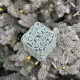 Christmas decoration Openwork Square - sky blue