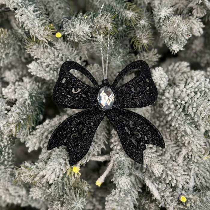 Christmas decoration black Bow