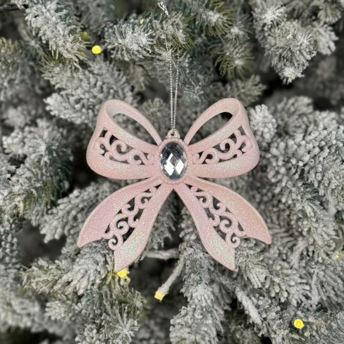 Christmas decoration pink Bow