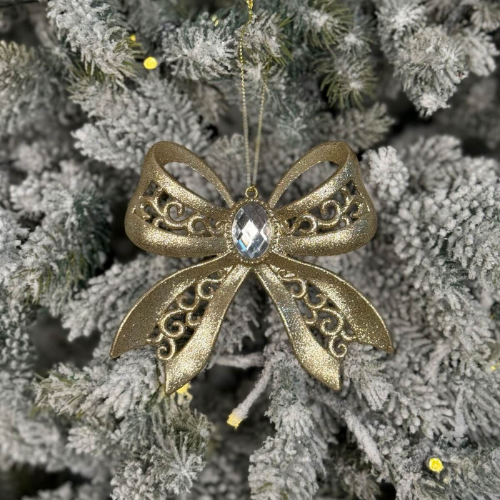 Christmas decoration gold Bow