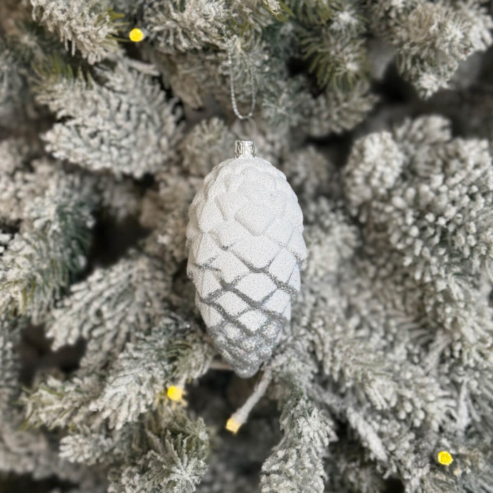 Christmas tree decoration Cone silver
