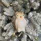 Прикраса новорічна Сова - золота