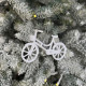 Christmas decoration Bicycle - white