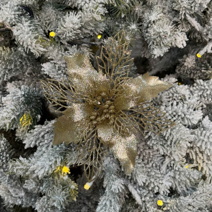 New Year's decoration Flower Christmas large - gold