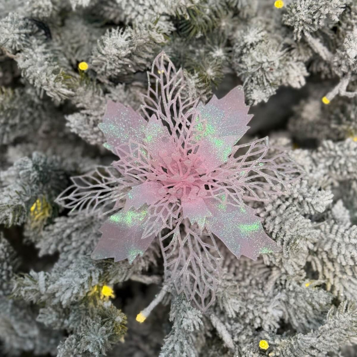 New Year's decoration Flower Christmas large - pink