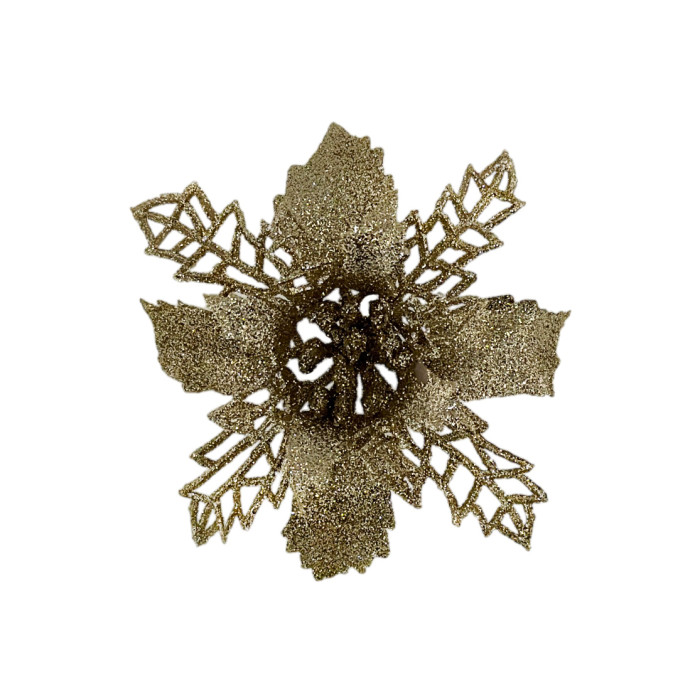 New Year's decoration Flower Christmas mini - gold