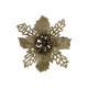 New Year's decoration Flower Christmas mini - gold