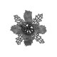New Year's decoration Flower Christmas mini - silver